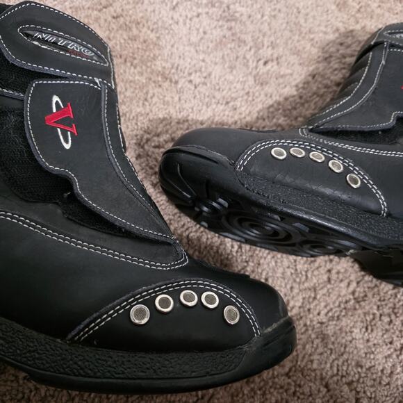 Vega Nitro Short Womens 6 Cruzing Steet Hwy Racing Motorcycle Biker Boots 7.5" - Picture 5 of 10